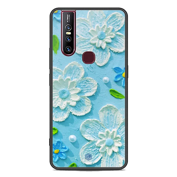 Floral Series Soft Phone Case - Premium Glass Case - Design 3 - Vivo V15