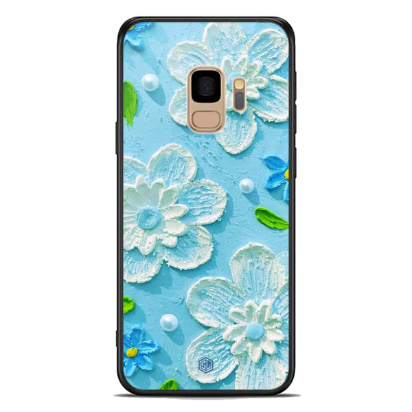 Floral Series Soft Phone Case - Premium Glass Case - Design 3 - Samsung Galaxy S9