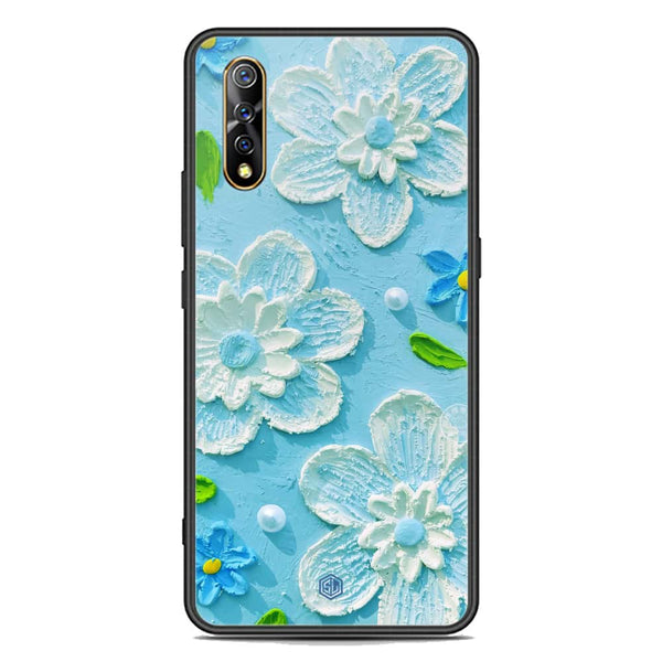 Floral Series Soft Phone Case - Premium Glass Case - Design 3 - Vivo S1