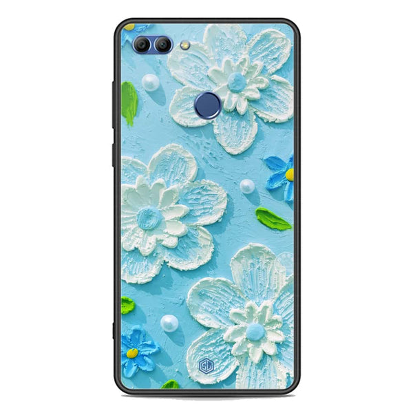 Floral Series Soft Phone Case - Premium Glass Case - Design 3 - Huawei Y9 2018