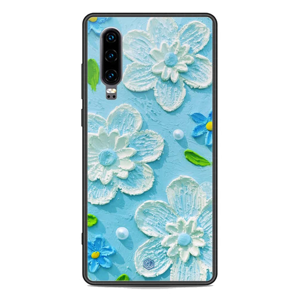 Floral Series Soft Phone Case - Premium Glass Case - Design 3 - Huawei P30