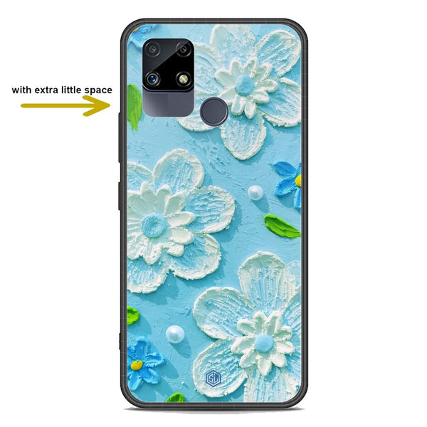 Floral Series Soft Phone Case - Premium Glass Case - Design 3 - Realme C15