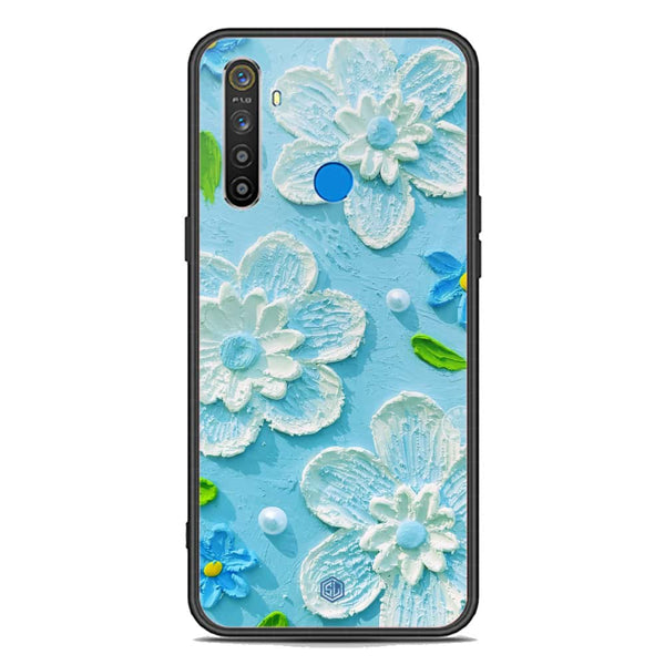 Floral Series Soft Phone Case - Premium Glass Case - Design 3 - Realme 5i