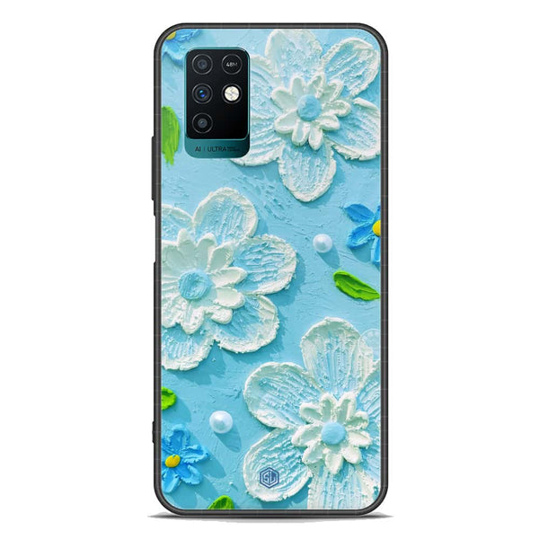 Floral Series Soft Phone Case - Premium Glass Case - Design 3 - Infinix Note 10