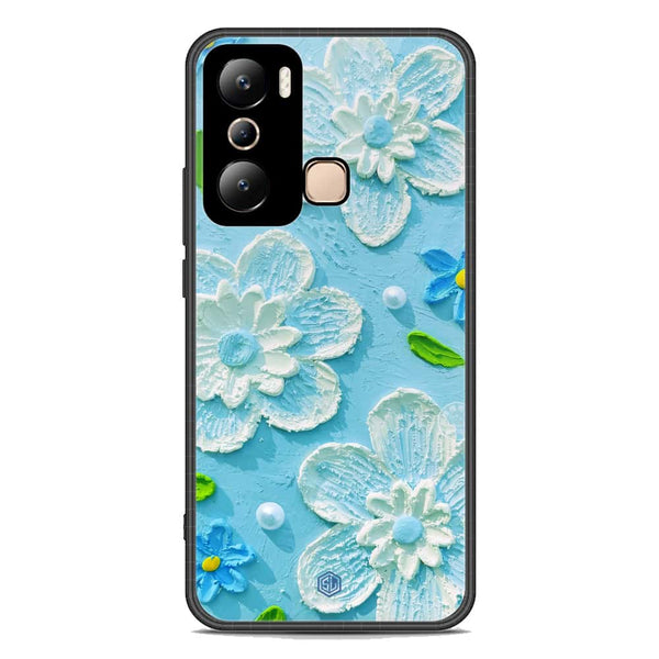 Floral Series Soft Phone Case - Premium Glass Case - Design 3 - Infinix Hot 20i