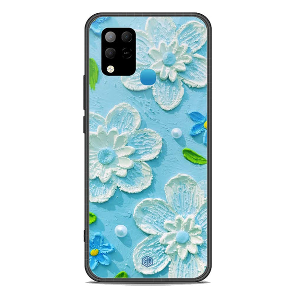 Floral Series Soft Phone Case - Premium Glass Case - Design 3 - Infinix Hot 10S