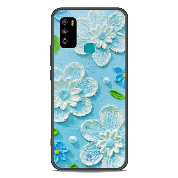 Floral Series Soft Phone Case - Premium Glass Case - Design 3 - Infinix Hot 9 Play