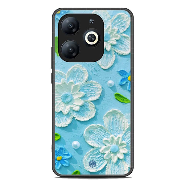 Floral Series Soft Phone Case - Premium Glass Case - Design 3 - Infinix Smart 8