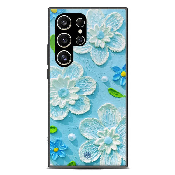 Floral Series Soft Phone Case - Premium Glass Case - Design 3 - Samsung Galaxy S24 Ultra