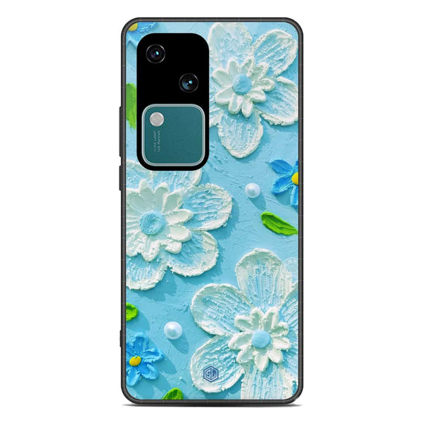 Floral Series Soft Phone Case - Premium Glass Case - Design 3 - Vivo S18