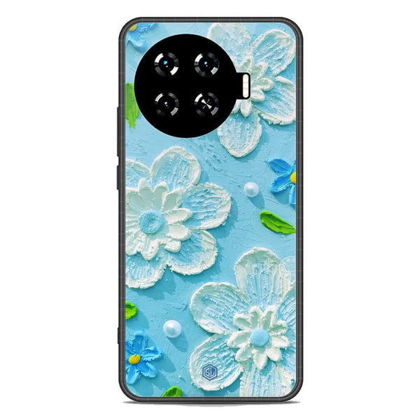 Floral Series Soft Phone Case - Premium Glass Case - Design 3 - Tecno Spark 20 Pro Plus
