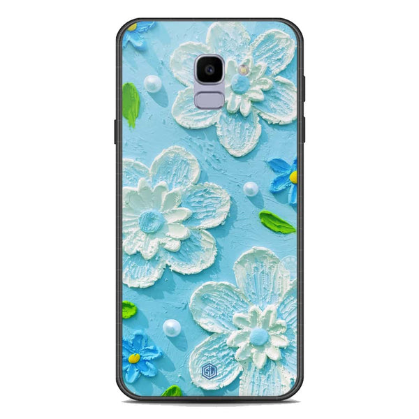 Floral Series Soft Phone Case - Premium Glass Case - Design 3 - Samsung Galaxy J6 2018