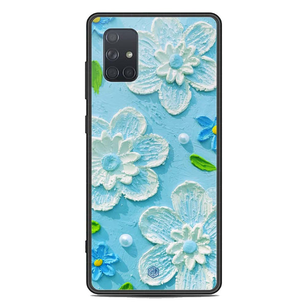 Floral Series Soft Phone Case - Premium Glass Case - Design 3 - Samsung Galaxy A71