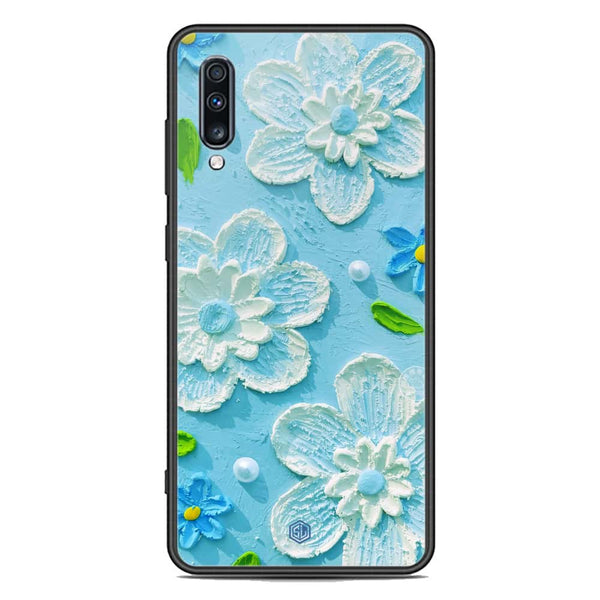 Floral Series Soft Phone Case - Premium Glass Case - Design 3 - Samsung Galaxy A70