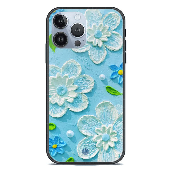 Floral Series Soft Phone Case - Premium Glass Case - Design 3 - iPhone 13 Pro Max