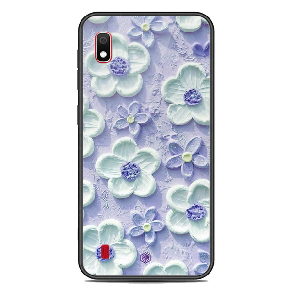 Floral Series Soft Phone Case - Premium Glass Case - Design 4 - Samsung Galaxy A10