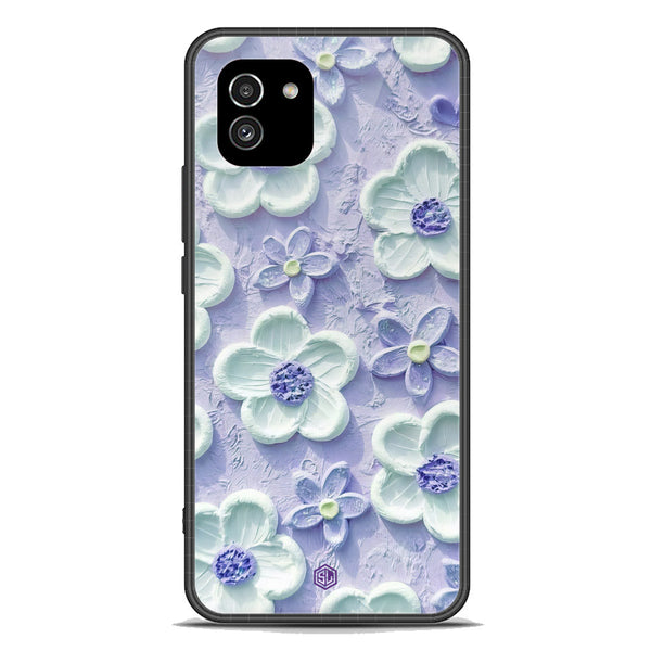 Floral Series Soft Phone Case - Premium Glass Case - Design 4 - Samsung Galaxy A03