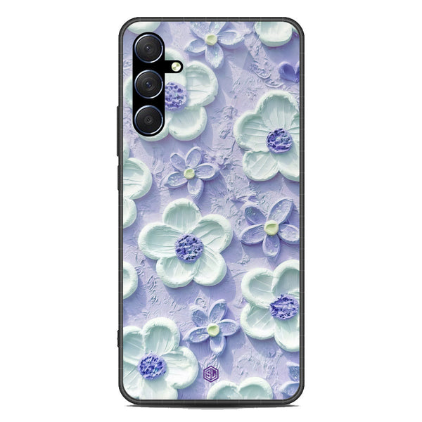 Floral Series Soft Phone Case - Premium Glass Case - Design 4 - Samsung Galaxy M54