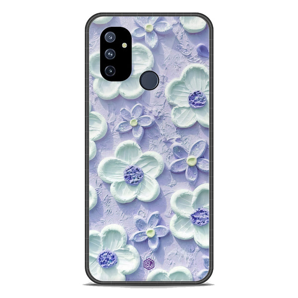 Floral Series Soft Phone Case - Premium Glass Case - Design 4 - OnePlus Nord N100