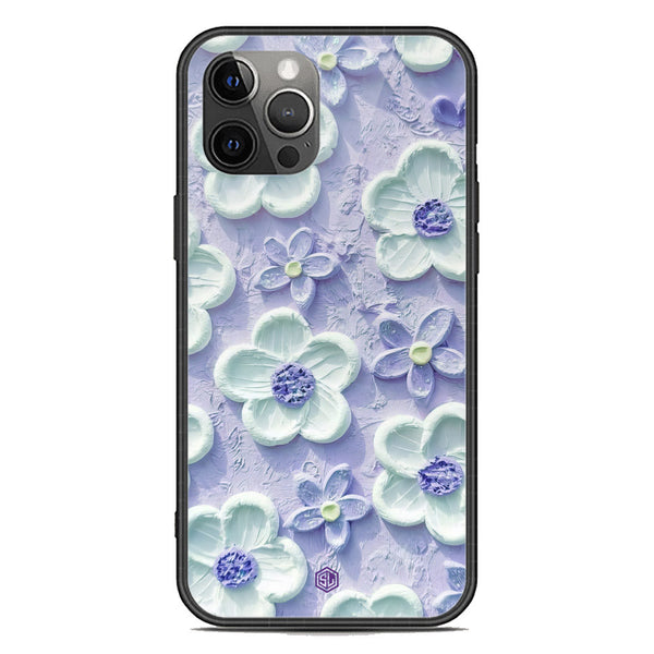 Floral Series Soft Phone Case - Premium Glass Case - Design 4 - iPhone 12 Pro Max