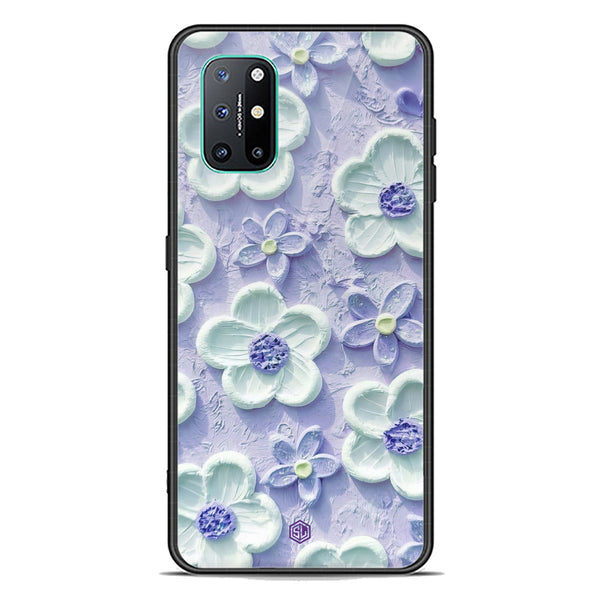 Floral Series Soft Phone Case - Premium Glass Case - Design 4 - OnePlus 8T