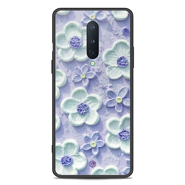 Floral Series Soft Phone Case - Premium Glass Case - Design 4 - OnePlus 8 4G