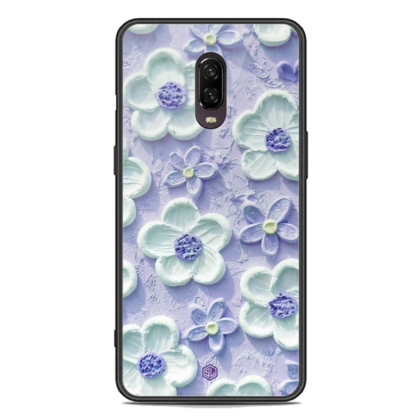 Floral Series Soft Phone Case - Premium Glass Case - Design 4 - OnePlus 6T