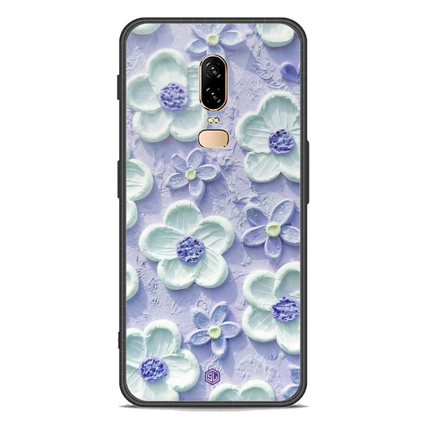Floral Series Soft Phone Case - Premium Glass Case - Design 4 - OnePlus 6