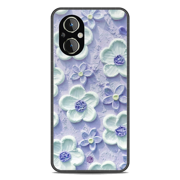 Floral Series Soft Phone Case - Premium Glass Case - Design 4 - Oppo Reno8 Lite