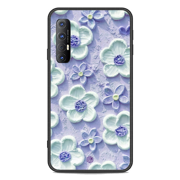 Floral Series Soft Phone Case - Premium Glass Case - Design 4 - Oppo Reno 3 Pro