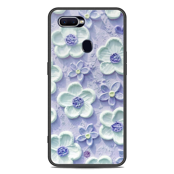 Floral Series Soft Phone Case - Premium Glass Case - Design 4 - Oppo F9