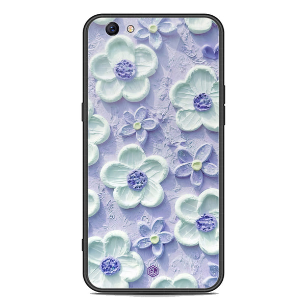 Floral Series Soft Phone Case - Premium Glass Case - Design 4 - Oppo F3 Plus