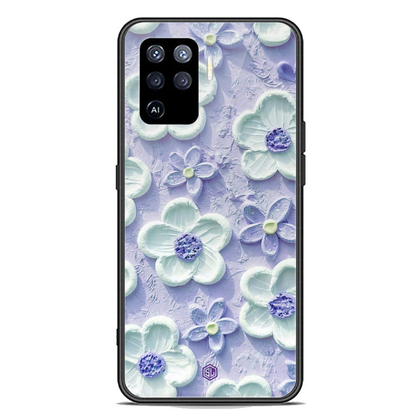 Floral Series Soft Phone Case - Premium Glass Case - Design 4 - Oppo A94