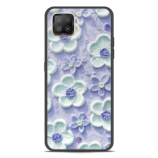 Floral Series Soft Phone Case - Premium Glass Case - Design 4 - Oppo A73