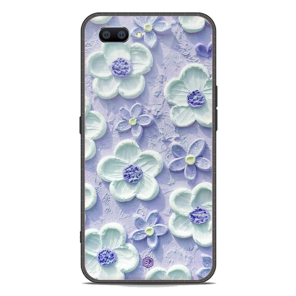 Floral Series Soft Phone Case - Premium Glass Case - Design 4 - Oppo A12e