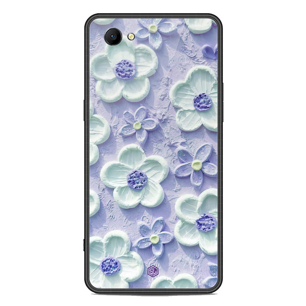 Floral Series Soft Phone Case - Premium Glass Case - Design 4 - Oppo A1