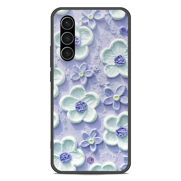 Floral Series Soft Phone Case - Premium Glass Case - Design 4 - Samsung Galaxy S23 5G