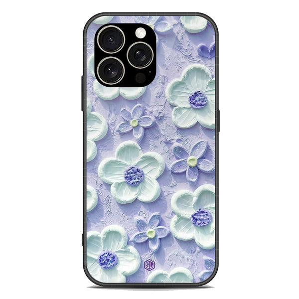 Floral Series Soft Phone Case - Premium Glass Case - Design 4 - iPhone 15 Pro