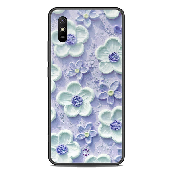 Floral Series Soft Phone Case - Premium Glass Case - Design 4 - Xiaomi Redmi 9A