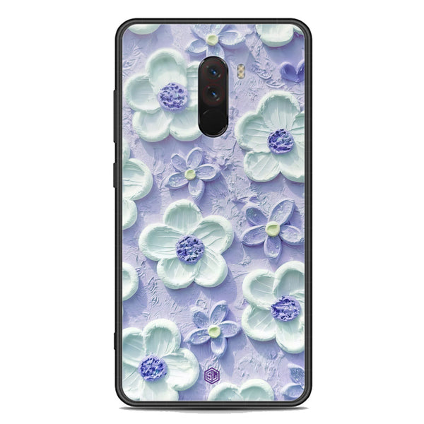 Floral Series Soft Phone Case - Premium Glass Case - Design 4 - Xiaomi Pocophone F1