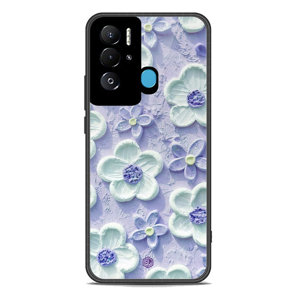 Floral Series Soft Phone Case - Premium Glass Case - Design 4 - Tecno Pova Neo