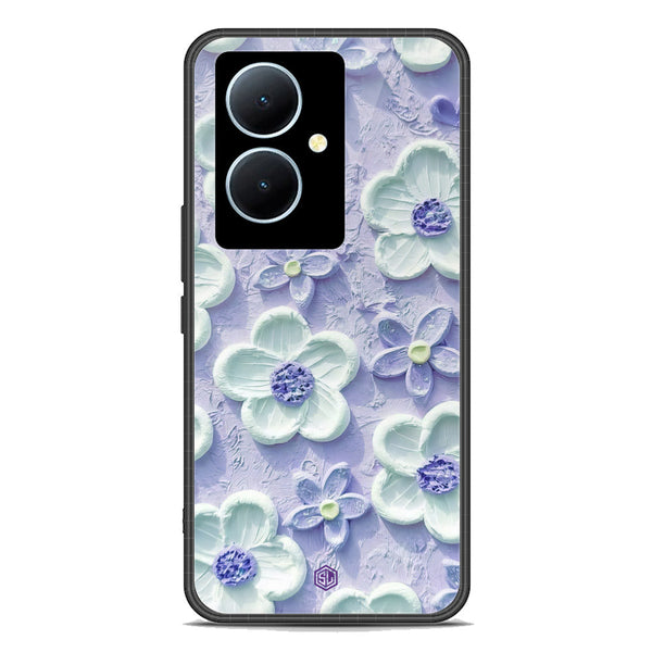 Floral Series Soft Phone Case - Premium Glass Case - Design 4 - Vivo Y78 Plus 5G
