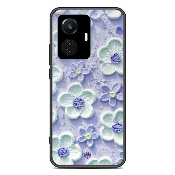 Floral Series Soft Phone Case - Premium Glass Case - Design 4 - Vivo Y55 4G