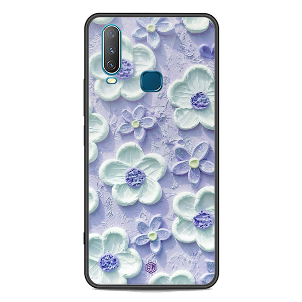 Floral Series Soft Phone Case - Premium Glass Case - Design 4 - Vivo Y17