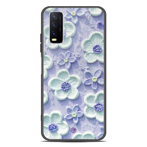 Floral Series Soft Phone Case - Premium Glass Case - Design 4 - Vivo Y12a