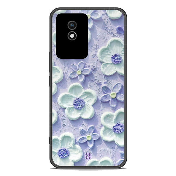 Floral Series Soft Phone Case - Premium Glass Case - Design 4 - Vivo Y02A