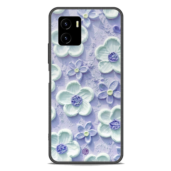 Floral Series Soft Phone Case - Premium Glass Case - Design 4 - Vivo Y01