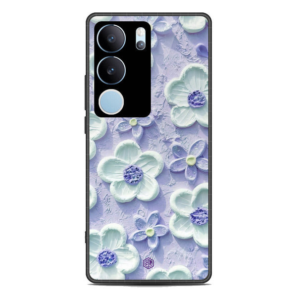 Floral Series Soft Phone Case - Premium Glass Case - Design 4 - Vivo V29