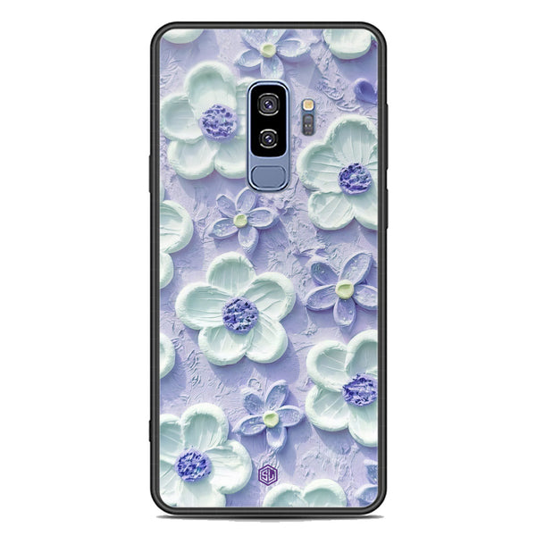 Floral Series Soft Phone Case - Premium Glass Case - Design 4 - Samsung Galaxy S9 Plus
