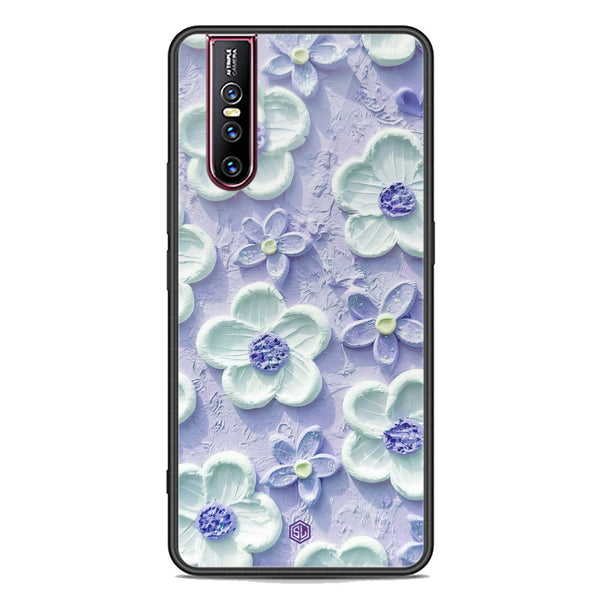 Floral Series Soft Phone Case - Premium Glass Case - Design 4 - Vivo V15 Pro